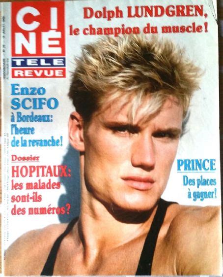 Dolph Lundgren, Cine Tele Revue Magazine 14 July 1988 Cover Photo - France