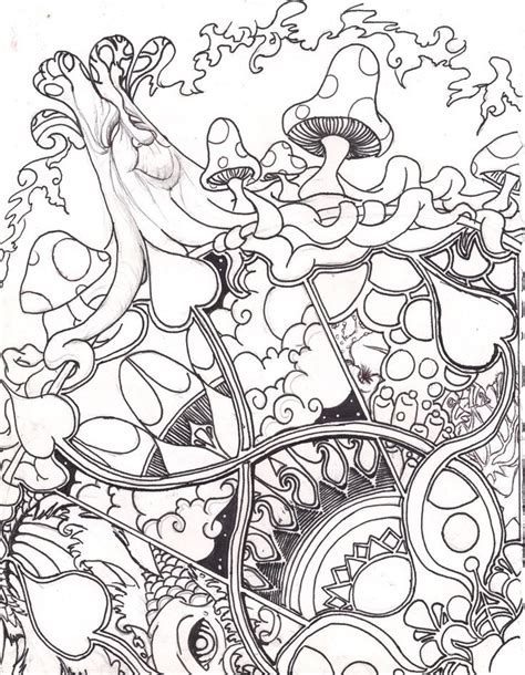 Search through 623,989 free printable colorings at getcolorings. Trippy Mushroom Coloring Pages at GetDrawings.com | Free ...