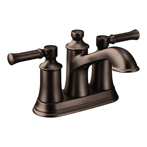 Bathroom faucets also come in a range of materials and finishes. Moen Dartmoor Standard Centerset Bathroom Faucet with ...