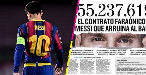 Más novedades sobre el contrato de leo messi. 555 MILLONES de euros a Messi: El Mundo revela el contrato ...
