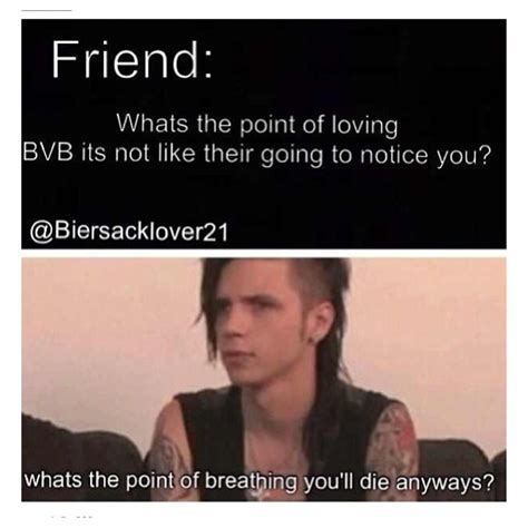 Discover all images by frank iero party daddy. Bvb Band Memes / Andy Biersack Style By Fallinangle Liked On Polyvore Black Veil Brides Andy ...