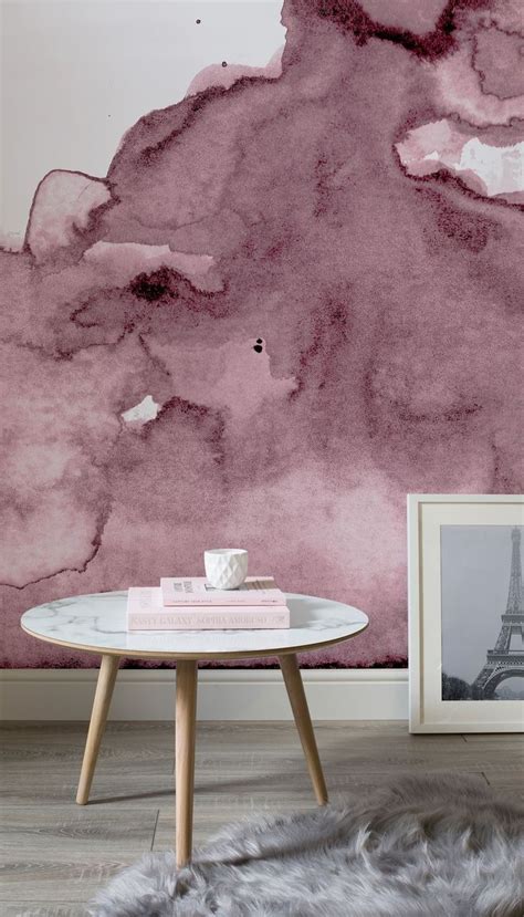 Create a dramatic focal point with an easy to hang a piece of metal wall art and make an impact the lightweight way, or display iconic framed prints to break up the imposing. Mauve watercolour wall with mid-century design. | Retro ...