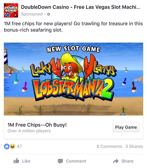 Casino action and jackpot thrills are free—and right at your fingertips!—in the world's biggest social casino app. Facebook App Install Ad Examples | Doubledown casino free ...
