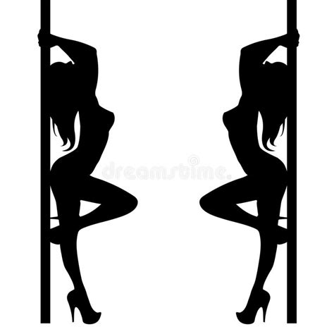 Italo disco — italo disco 05:07. Pole Girl Illustration Dancer Strip Vector Stripper ...