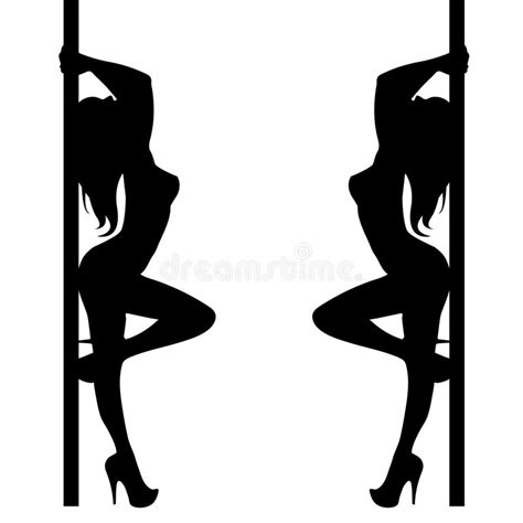 Italo disco — italo disco 05:07. Pole Girl Illustration Dancer Strip Vector Stripper ...