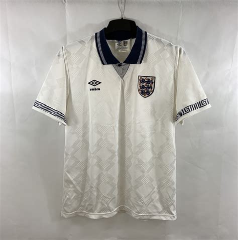 England match worn 1990 shirt youththe seller added the following : England Home Football Shirt 1990/92 Adults Medium Umbro ...