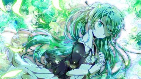 Maybe you would like to learn more about one of these? crying green eyes green hair hatsune miku long hair ...