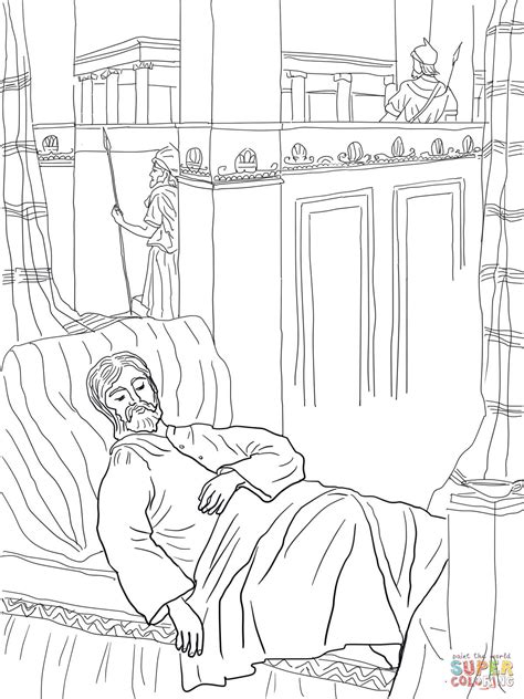 Search through 52281 colorings, dot to dots, tutorials and silhouettes. Solomon Asks for Wisdom coloring page | Free Printable ...