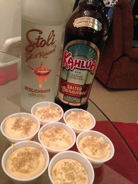 Sure, you can buy salted caramel flavored vodka off the shelf, but i prefer infusions because they keep the essence of the thing you're infusing them with. Salted Caramel Latte Pudding Shots | Pudding shots ...