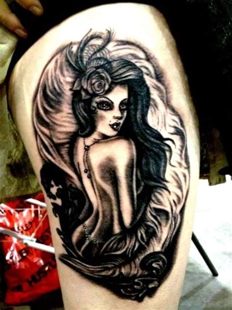 It is also a cool tattoo and very beautiful. Pin-up tattoo designs: Best 75 ideas that will rock your world