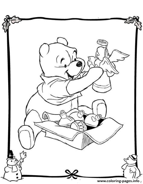 Look at the glee on winnie's face. Winnie The Pooh Disney Christmas 4 Coloring Pages Printable