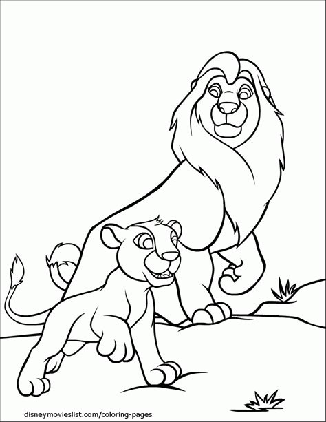 Next post:44 cats free printable coloring pages. Mufasa Coloring Page - Coloring Home