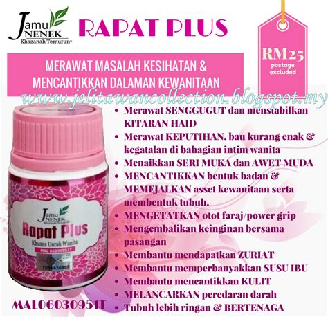 Untuk pengetahuan cik iena cuma amalkan dua jamu sahaja iaitu kepada anda di luar sana yang mengidamkakn badan yang kurus, montok dan bahagian intim. Jamu Nenek : Jamu terbaik Warisan Turun Temurun ...