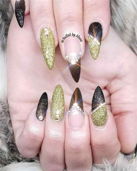 Disenos de unas acrilicas para expresar tu personalidad all nail. UÑAS NEGRAS Decoradas 【Los MEJORES diseños 2020 】