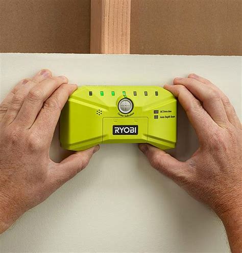 It can also tell you how deep the drywall is, detect wires and other materials inside the wall, and once you've found the stud you're looking for, it has a button that will mark the center with a dimple so. Ryobi Whole Stud Detector | Cool tech gadgets, Tool sheds ...