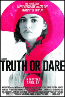 A harmless game of truth or dare among friends turns deadly when someone—or something—begins to punish those who tell a lie—or refuse the dare. 真心話大冒險 (2018年電影) - 维基百科，自由的百科全书