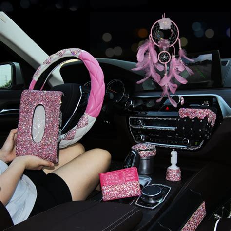 car accessories for girls usb car charger tissue box holder Ashtray ...