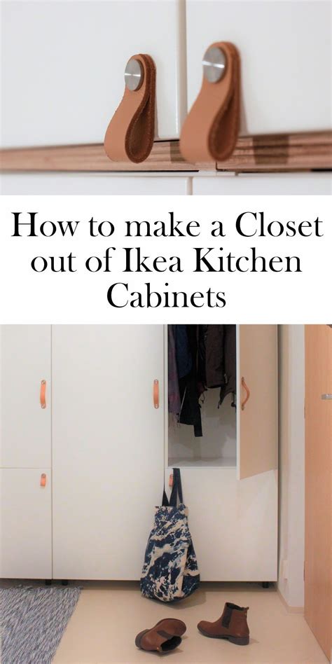 Using Ikea Kitchen Cabinets as a Closet | Ikea kitchen cabinets, Ikea kitchen, Diy closet