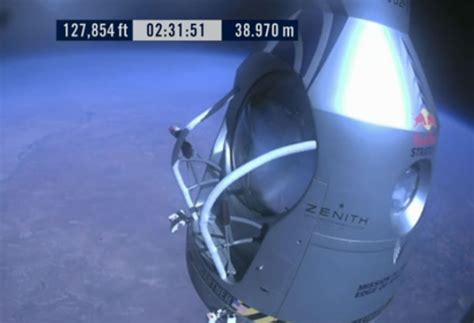 While standing on the edge of the balloon platform, baumgartner said he never hesitated. Felix Baumgartners Stratosphere Jump Sets YouTube Live ...