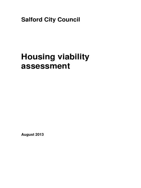 Apply advertising permit to commence sales. Housing Viability Assessment Example - Salford | Real ...