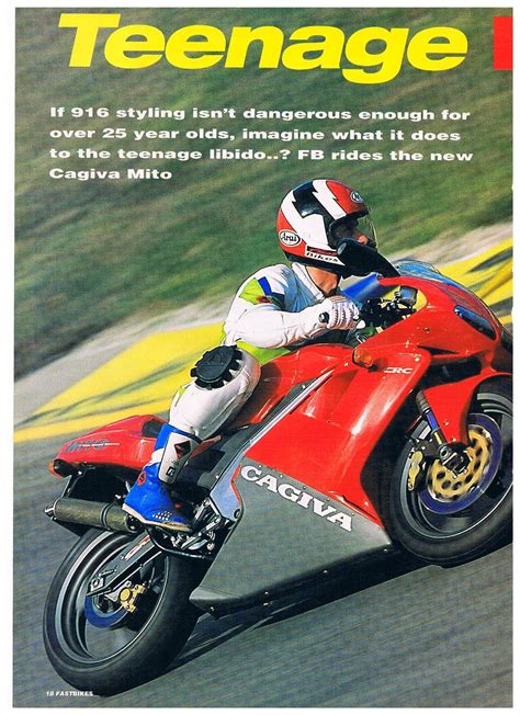 La mito apparait à la fin de l'année 1989, pour remplacer la 125 freccia. CAGIVA MITO 125 : Cagiva Mito Evo 1 / 2 Adverts and ...