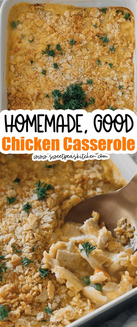 Soup stock bread crumbs or seasoned. Grandma's Chicken Casserole - Sweet Pea's Kitchen