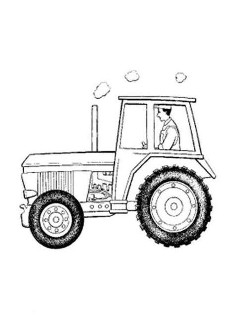 Ausmalbild traktor ein traktor, oder auch norddeutsch trecker beziehungsweise in teilen süddeutschland mit dem markennamen bulldog. Ausmalbilder für Kinder Traktor 2