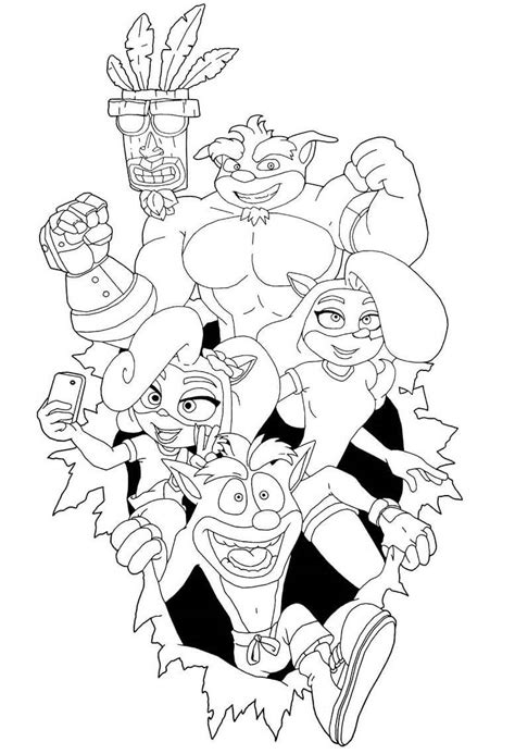 Best crash bandicoot coloring pages from charles zembillas original crash bandicoot character rotation. Crash Coloring Pages - Coloring Home