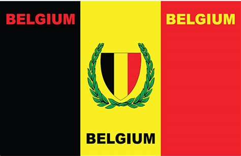 Op zoek naar een belgische vlag? Vlag Belgium bedrukt 90 x 150 cm. - Megatip.be