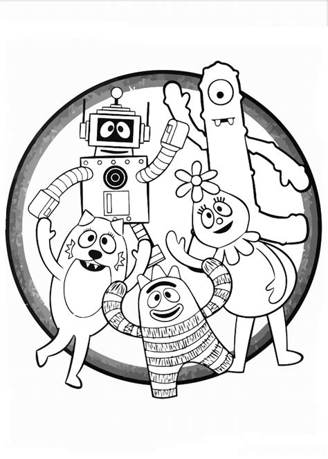 Download and print these yo gabba gabba coloring pages for free. Yo Gabba Gabba Coloring Pages