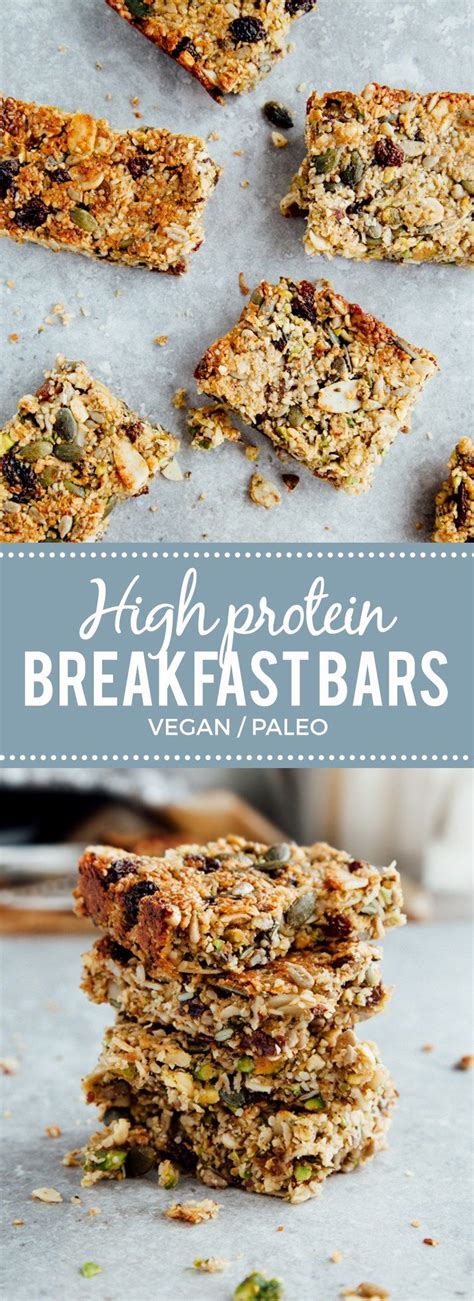 Looking for energy bar recipes to give you an extra boost? Protein Breakfast Bars (Vegan + Paleo) | Recipe | Healthy ...