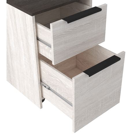 Huge discounts on new office filing cabinets & storage. Signature Design by Ashley Dorrinson H287-12 Two-Tone File ...