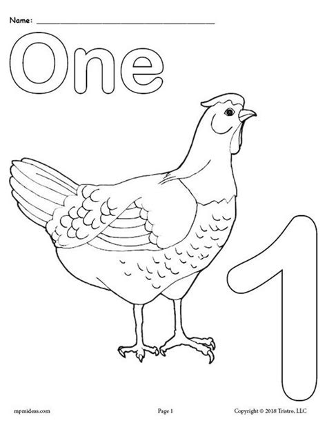 These free, printable preschool coloring pages, sheets and pictures are fun for kids! FREE Printable Animal Number Coloring Pages - Numbers 1-10 ...