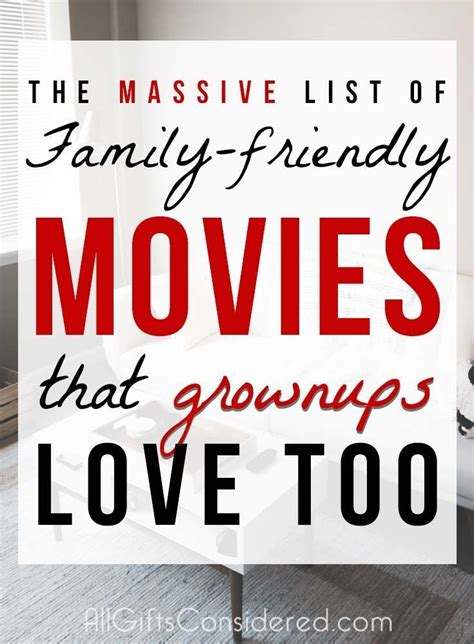 The best family movies releases in 2020. The MASSIVE List of Family-Friendly Movies That Grownups ...