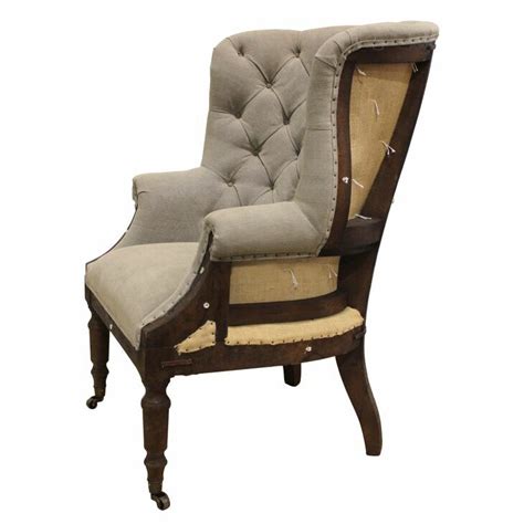 French vintage boudoir armchair / louis xvi style tapestry chair / gold and grey shabby ornate white chalk paint /country cottage home decor. White x White Taverny Club Arm Chair & Reviews | Wayfair