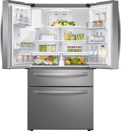 Samsung 22.6 cu. ft. 4-Door French Door Counter Depth Refrigerator with ...