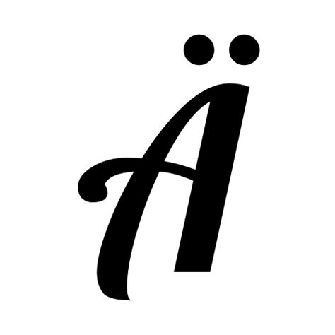 Ä | latin capital letter a with diaeresis | Lobster1.1, Regular @ Graphemica