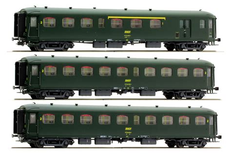 Materials, specifications, features and options may change without notice from the listed information in our marketing material, to the current product received at the dealership. LS Models Set of 3 Passenger cars type Rapide Nord - EuroTrainHobby