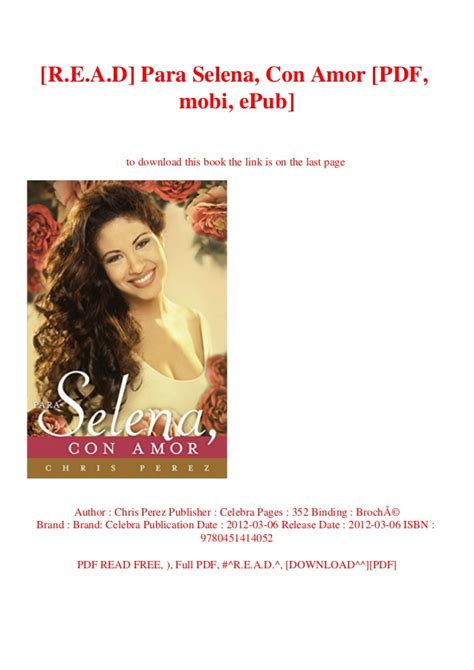 Este es el tipo de libros que me gustan: Para selena con amor pdf > casaruraldavina.com