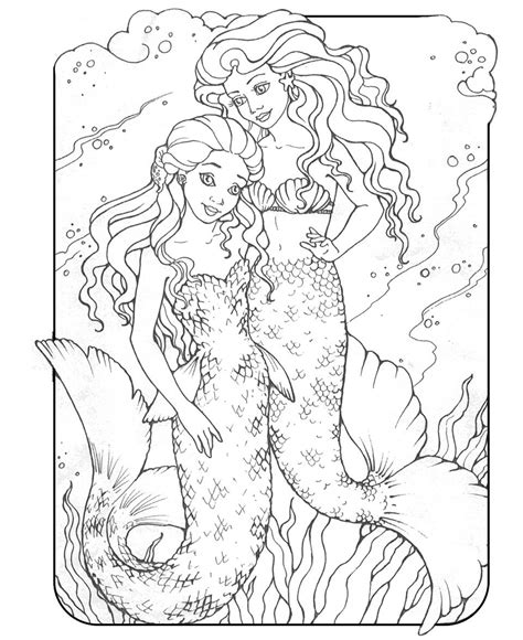 Mermaid coloring pages for adults. Mermaid Coloring Pages for Adults - Best Coloring Pages ...