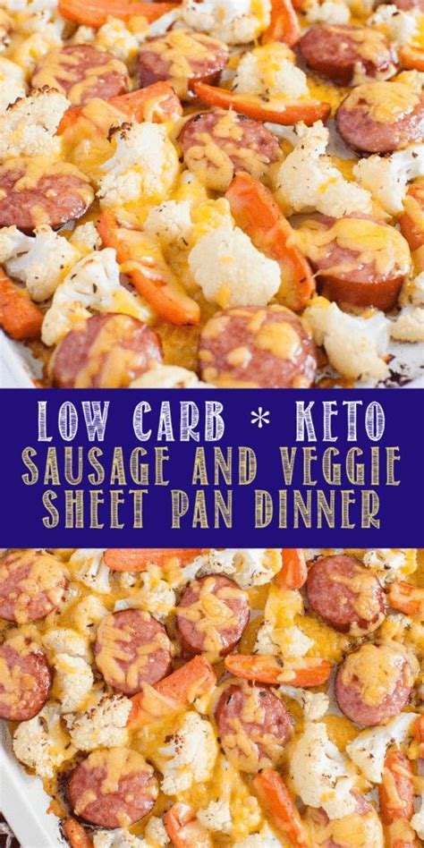 Literally everything on their website is low carb. This Low Carb Keto Cheesy Sausage and Veggie Sheet Pan ...