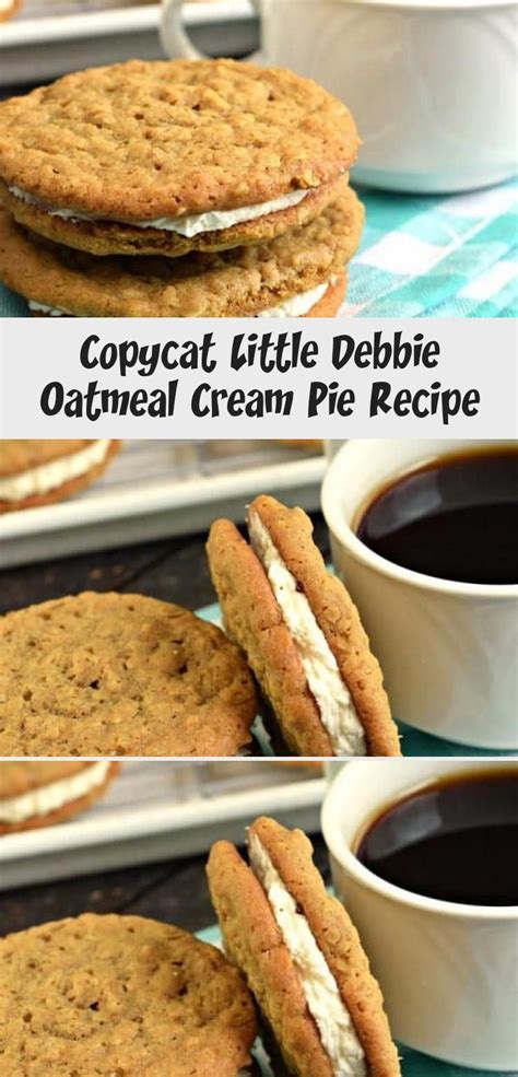 While i often bemoaned the fact we weren't allowed sugared cereals or the yearned after poptarts, i could console myself with little debbie oatmeal creme pies. Homemade, soft and chewy, Copycat Little Debbie Oatmeal Cream Pie recipe. This classic… in 2020 ...