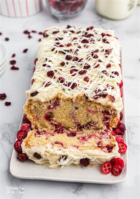 What is a good recipe for a christmas cake? Christmas Cranberry Pound Cake - Kitchen Fun With My 3 Sons
