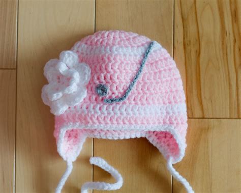 BABY GIRL HOCKEY Crocheted Pink Hockey, Hockey Baby Knit Hat, Baby Pink Hockey, Baby Hockey Gift 