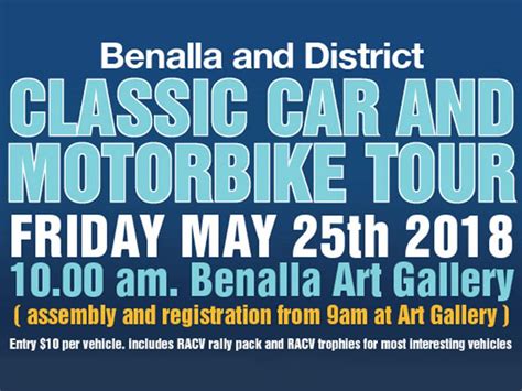 Benalla Classic Car and Motorbike Tour - Shannons Club