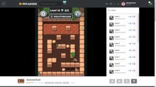 He noticed that he must find three diamonds: Diamond Rush - Juega gratis online en Minijuegos