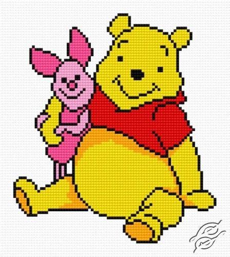 Cartoons cross stitch macha and the bear patterns free. Winnie-the-Pooh And Piglet - Free Cross Stitch Pattern ...