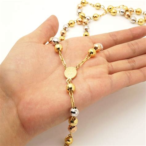 We did not find results for: 10k Tri-Tone Gold Rosary Cross 8mm Beaded Necklace 30″ - Best Men Gold Chain