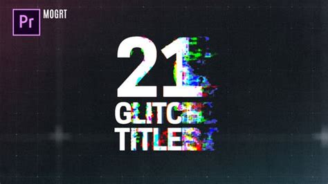  download unlimited premiere pro, after effects templates + 10000's of all digital assets. Glitch Titles » Free After Effects Template