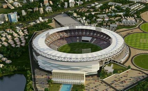 Sardar patel stadium is situated northwest of shiloh lake estates, close to pleasant green church. Foundation stone laid for world's biggest cricket Stadium ...